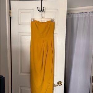 Vici Mustard Yellow Midi Dress
